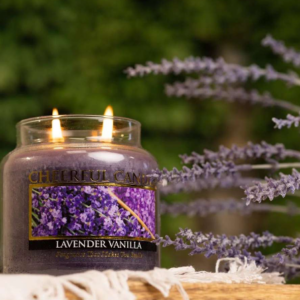 Candela alla lavanda